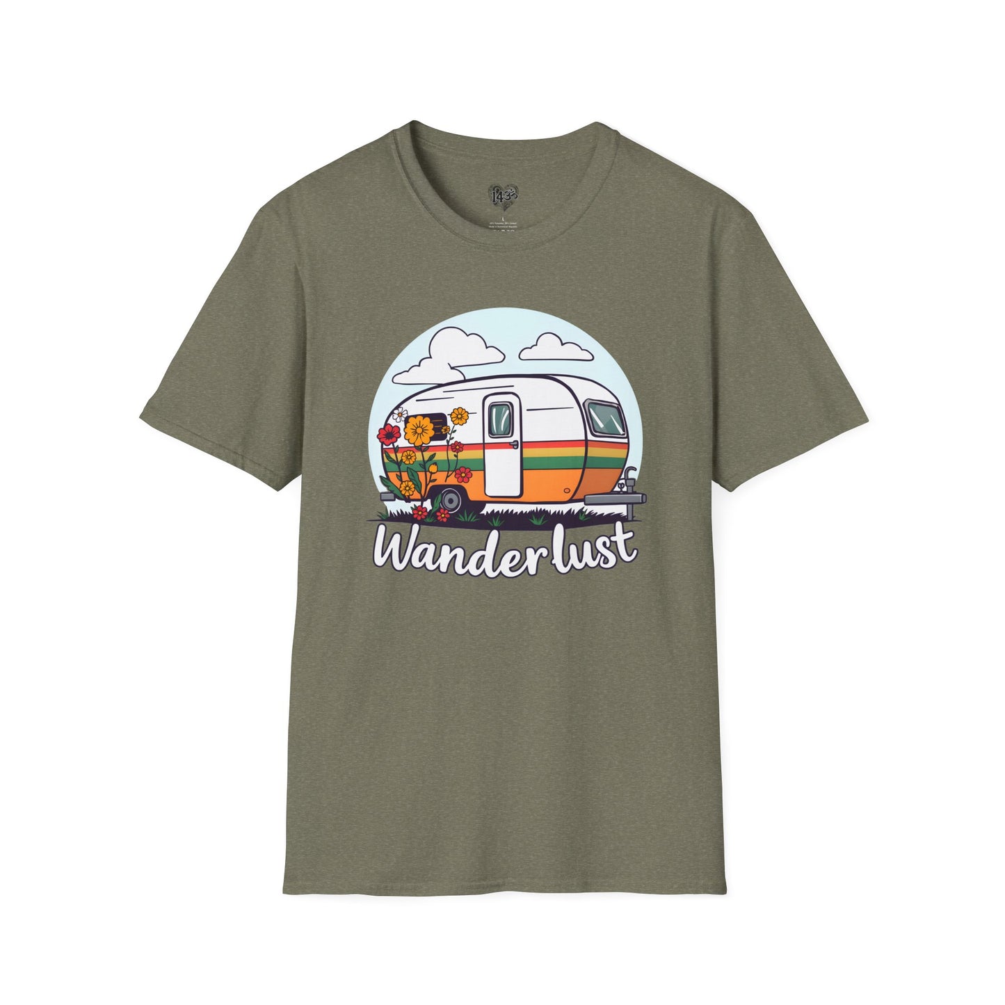 Wanderlust Camper Tee, Nature Lover Adventure Shirt, Outdoor Enthusiast Top,