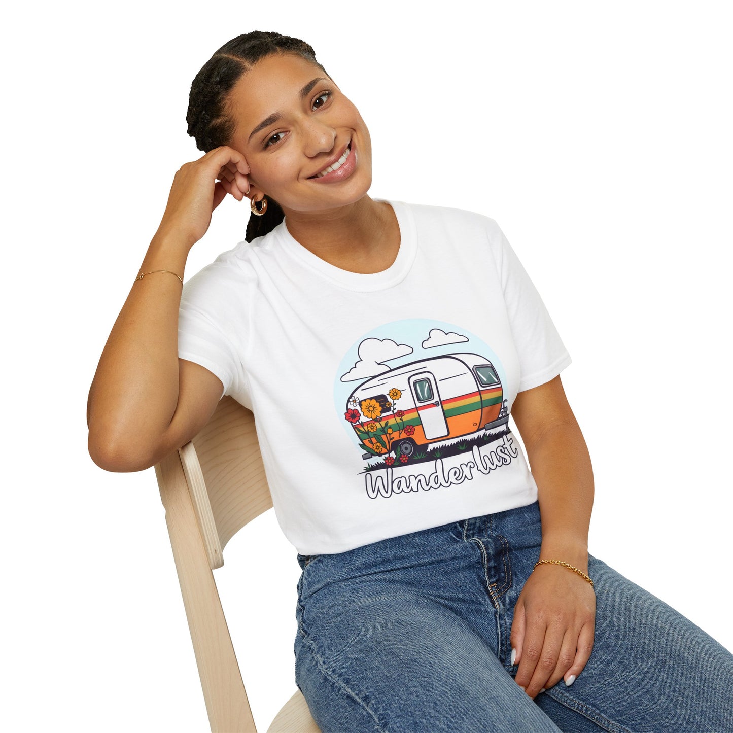 Wanderlust Camper Tee, Nature Lover Adventure Shirt, Outdoor Enthusiast Top,