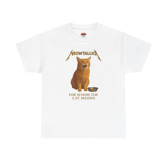 Cat Meowtallica Unisex Tee - Funny Cat Music Band Parody Shirt Gift Idea Kitty Lover S-5XL