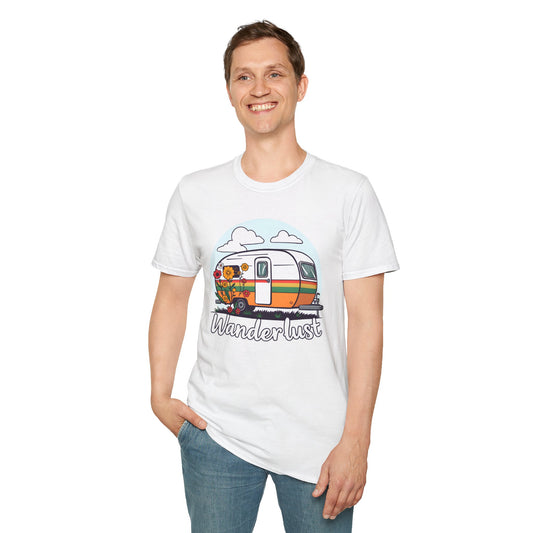 Wanderlust Camper Tee, Nature Lover Adventure Shirt, Outdoor Enthusiast Top,