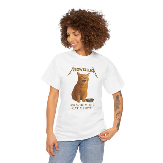 Cat Meowtallica Unisex Tee - Funny Cat Music Band Parody Shirt Gift Idea Kitty Lover S-5XL
